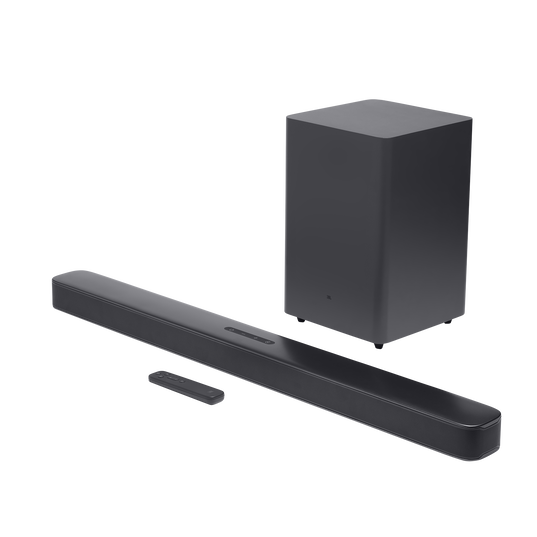 JBL Bar 2.1 Deep Bass - Black - 2.1 channel soundbar with wireless subwoofer - Hero